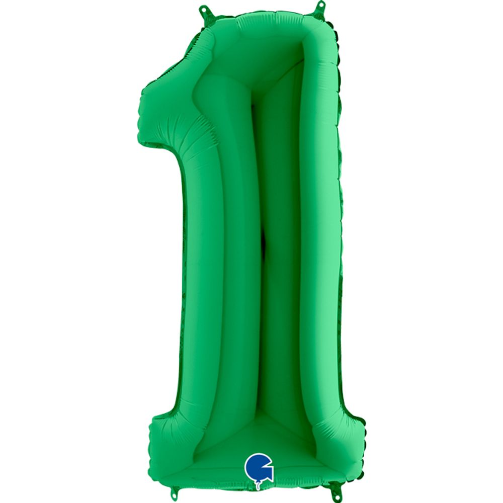 Цифра 1 Зеленый 40&quot; Gr