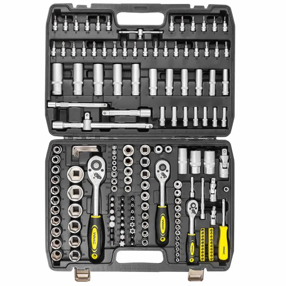 Набор инструментов 171 пр. 1/4'', 3/8'', 1/2''(6гр.) WMC TOOLS WMC-41723-5