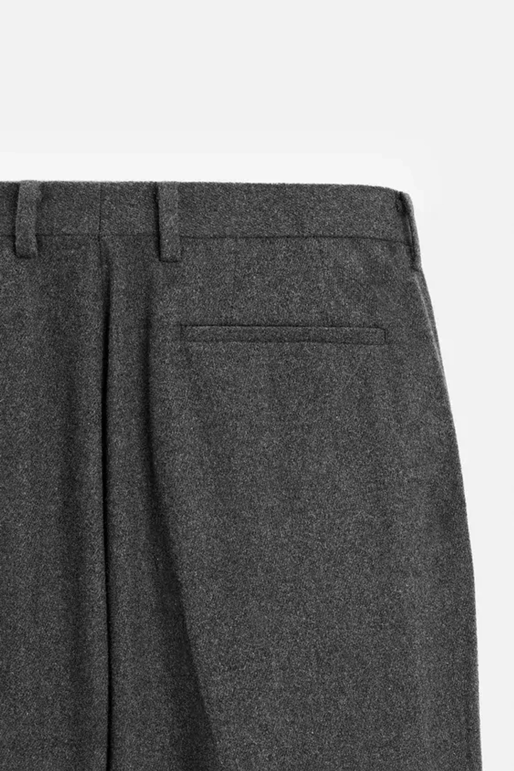 ZARA ШЕРСТЯНЫЕ БРЮКИ С РЕЛЬЕФНЫМ УЗОРОМ, МЯГКИЙ СЕРЫЙ