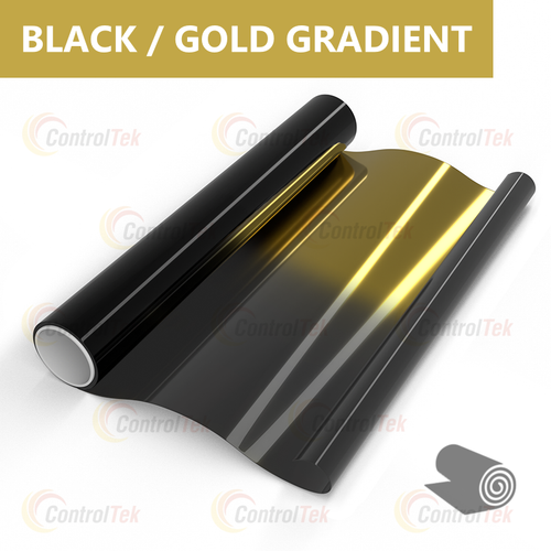 Пленка тонировочная градиентная BLACK and GOLD GRADIENT ControlTek, рулон (ширина рулона 0,5 м.)