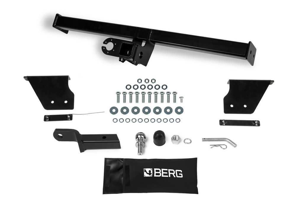 Фаркоп под квадрат Berg для Nissan Qashqai, шар E, 1500/75 кг, F.4111.002