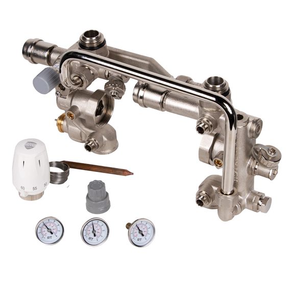 Узел смесительный Royal Thermo RoyalMix без насоса 1 купить в Москве и Московской области по низкой цене с доставкой по России — (7) Узел смесительный Royal Thermo RoyalMix без насоса 1 — (7)