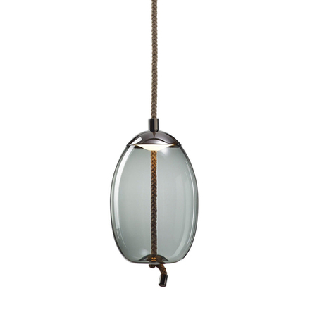 Pendant design lamp  Knot Uovo by Brokis (Smoky)