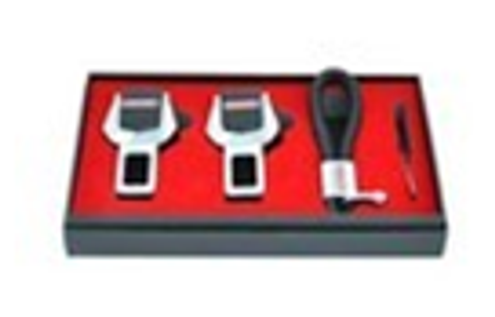 Заглушка ремня безопасности НАБОР "COOLPART" (2заглушки+брелок+отвертка) K-105CP