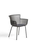 Уличный стул Surpika из пластика и графитовой стали