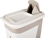 Контейнер для корма, 29 см Д х 40 см Ш х 59,5 см В - 43 л, пластик, белый, Flamingo