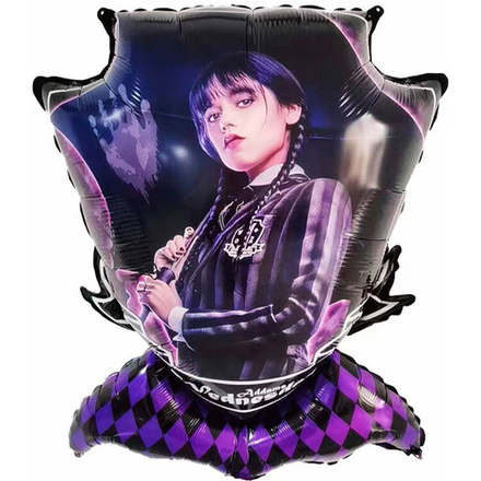 Шар (31""/79 см) Фигура, Мрачная стори, Уэнсдей, 1 шт. Д215