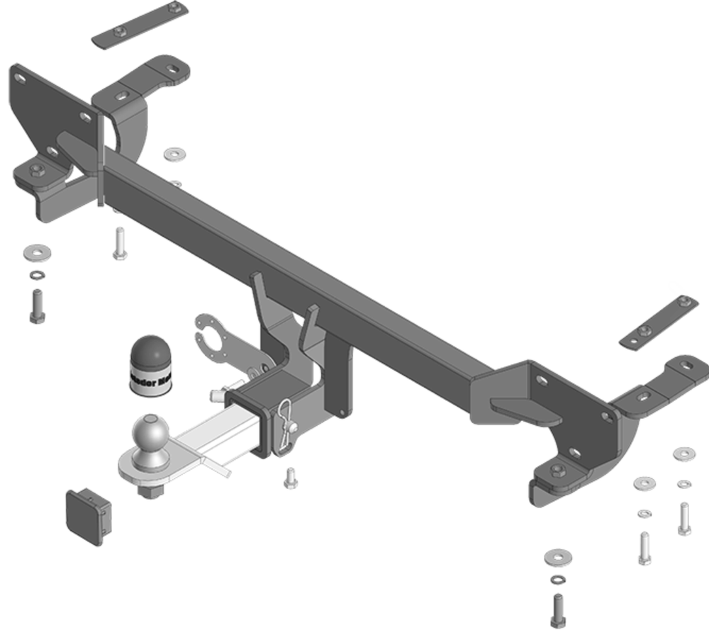 Фаркоп Motodor для GAC GS4 2024- (оцинк. Шар) арт.97806-E