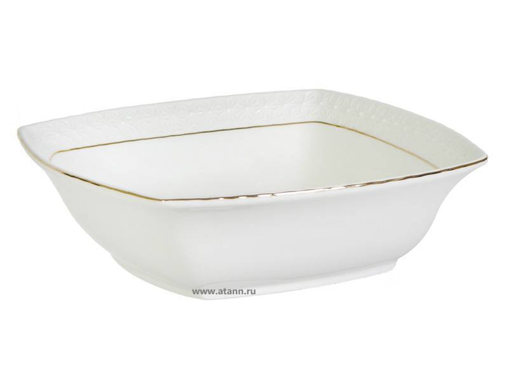 Салатник 340мл 13см квадр. Снежная королева (45457)