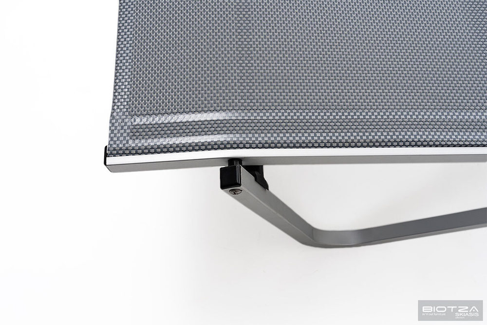 Шезлонг Biotza Hera алюминиевый, серый