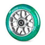 Колесо HIPExtreme Neon Flakes 110*24 мм, серебро/голубой