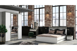 Шкаф для одежды и белья Инстайл ШК-30, бетон/белый