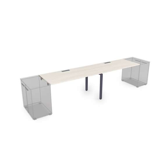 СДТЛ-П.978 Стол рабочий прямолинейный, приставной (2400*700*750)