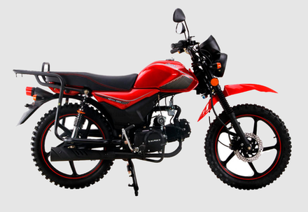 Мопед ROCKOT ALPHA OFFROAD M-12 LUX (красный глянцевый)
