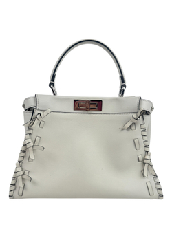 Сумка Fendi Peekaboo Medium Fiocco Bianca