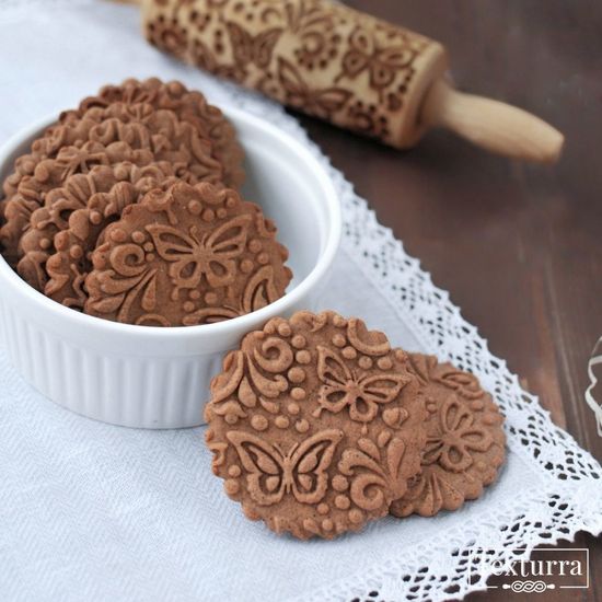 Малая скалка с узором Бабочки-красавицы