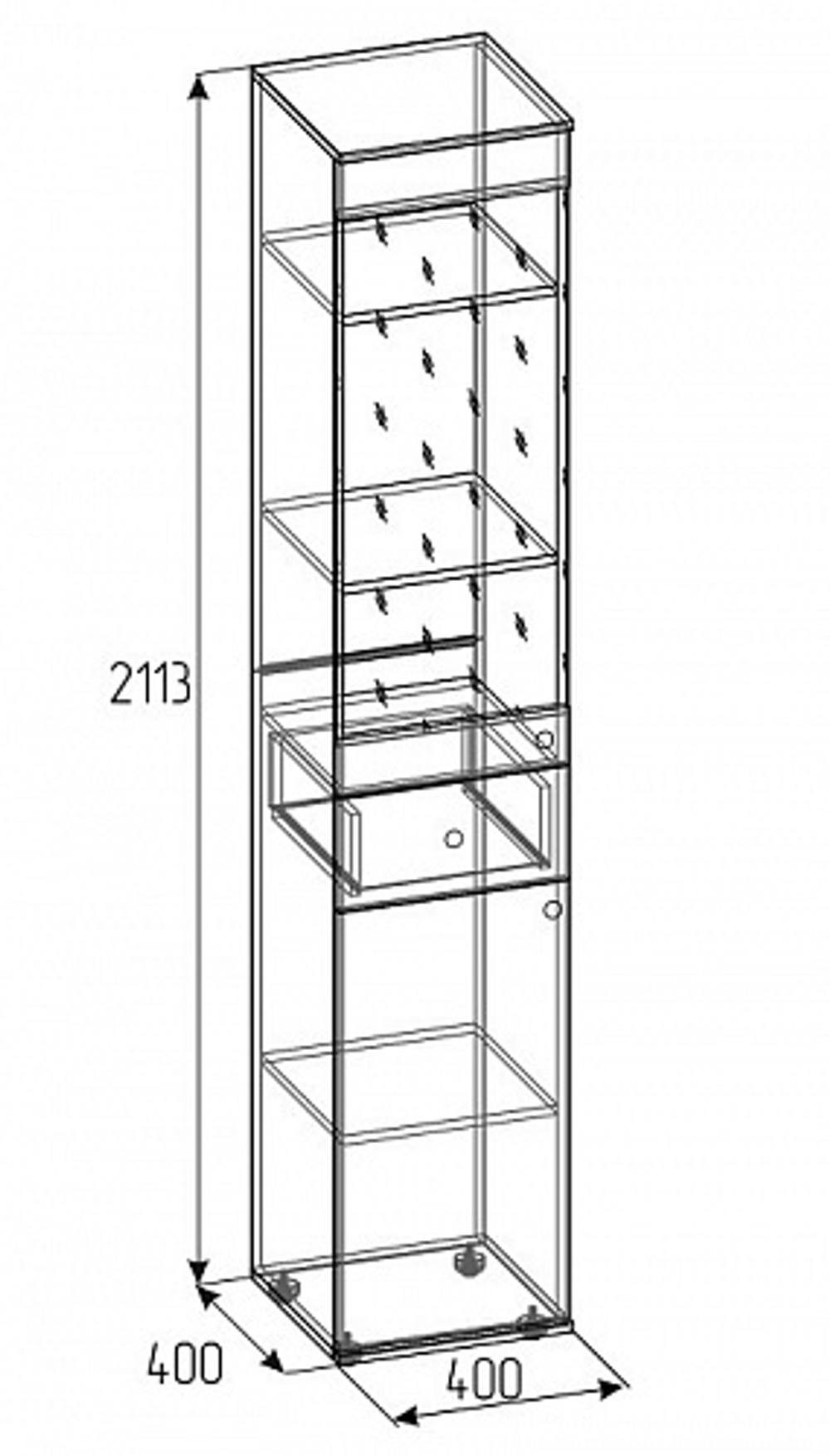 Шкаф МЦН Лойс 82