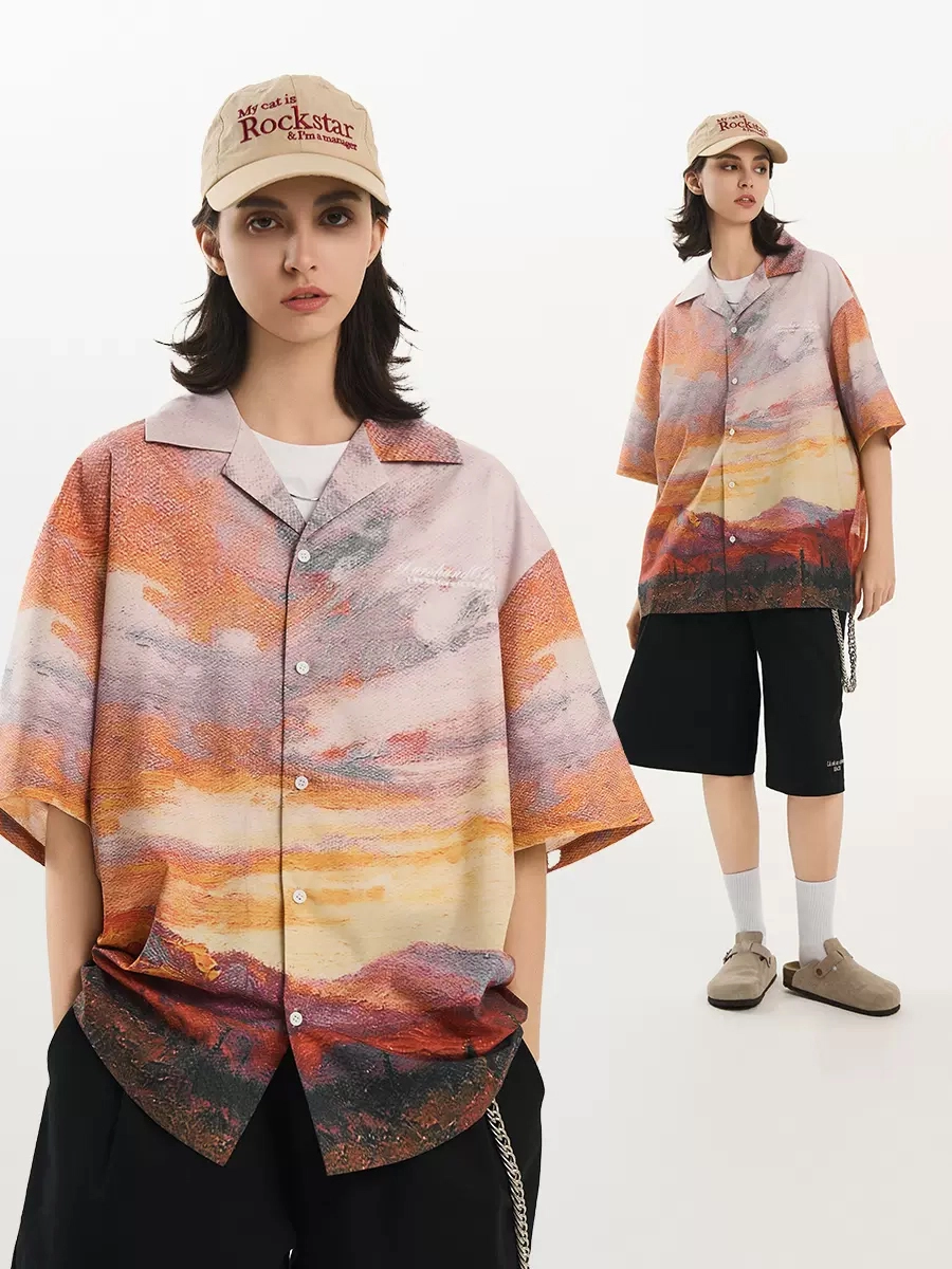 Рубашка HARSHandCRUEL "Great Sunset" Short Sleeve Shirt