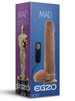 Реалистичный вибратор на присоске Mad Oscar - 24 см. (Цвет: телесный)