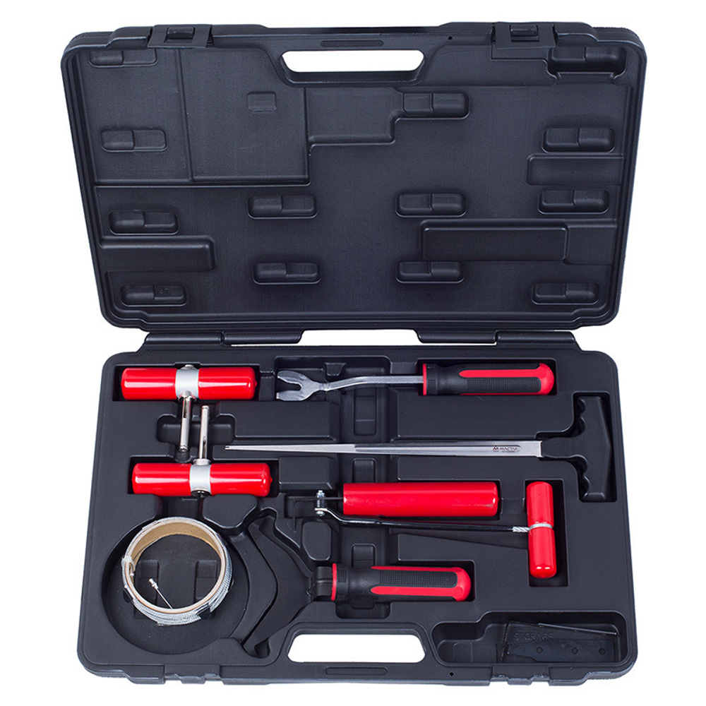 МАСТАК (107-03009C) Набор для демонтажа вклеенных стекол, кейс, 9 предметов