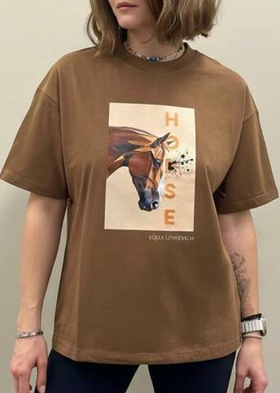 Футболка EQUxLenkevich (охра)