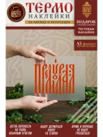 Термонаклейка на одежду, термопринт А5 Премудрая красный