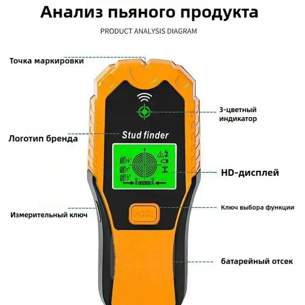 Детектор металла, дерева и скрытой проводки