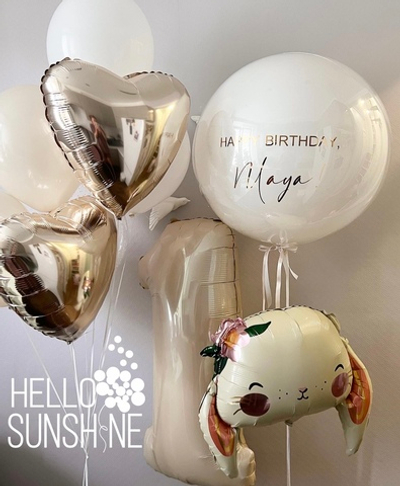 Набор шаров с зайкой