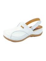 Сабо женские Леон 913 кожаные с эластичными вставками, белый, 39