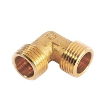 Угольник Stout 3/4" НР/НР с наружной резьбой латунный SFT-0009-000034