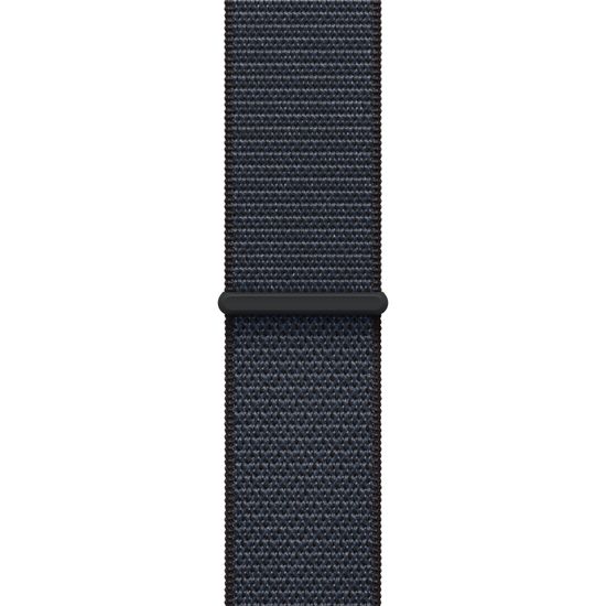 Apple Watch SE 2024, 40 мм, корпус из алюминия цвета «полуночный черный», спортивный браслет темно-синего цвета