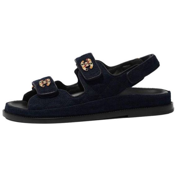 Chanel Beach Sandal 'Navy Blue'