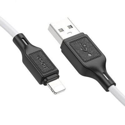 Кабель USB HOCO X90 Cool USB - Lightning, 2.4А, 1 м, белый, 013271