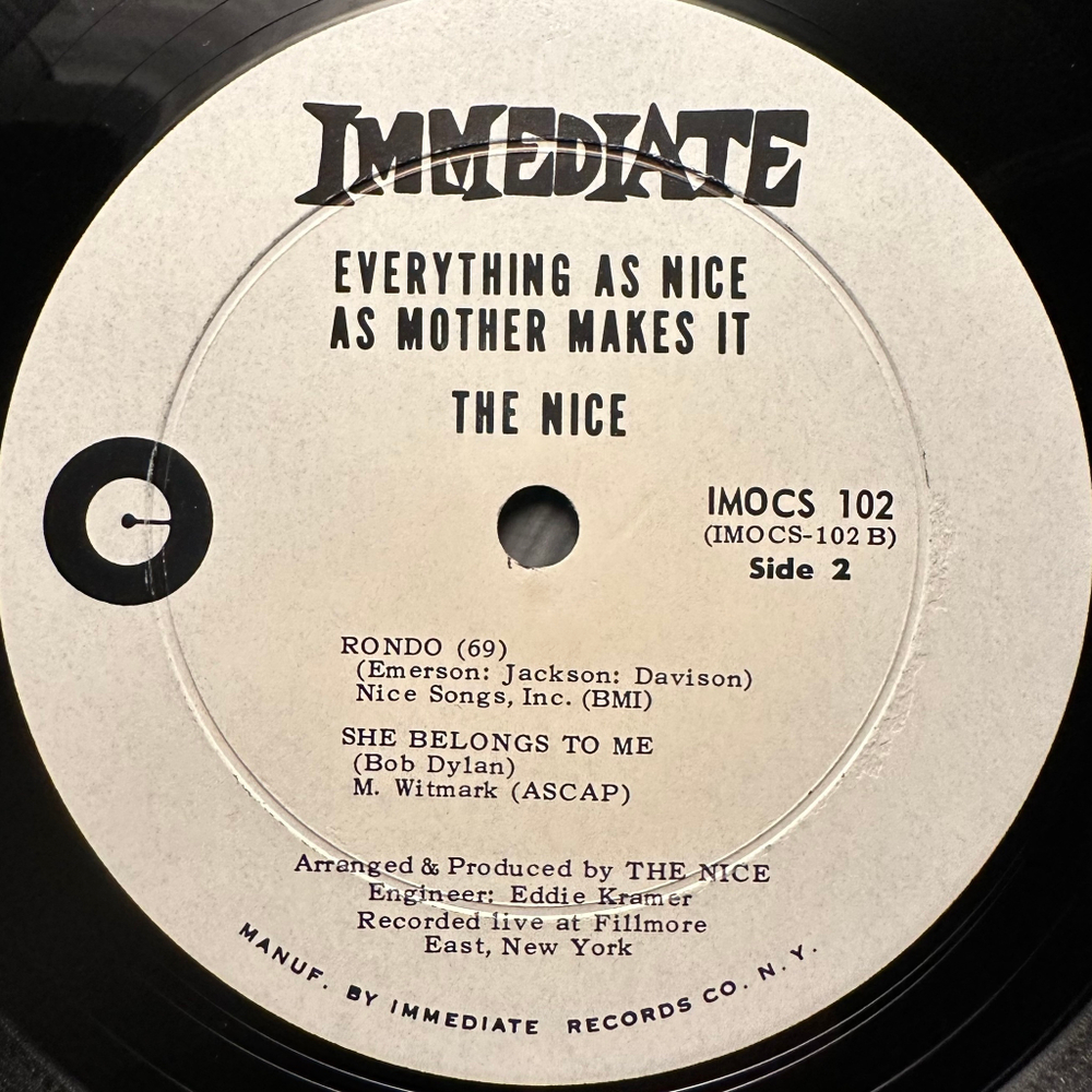 The Nice - Everything As Nice As Mother Makes It (США 1969г.)