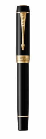 Перьевая ручка Parker Duofold Classic Centennial Black GT 1931381, перо: F