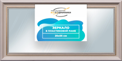 Зеркало настенное в раме 25x55