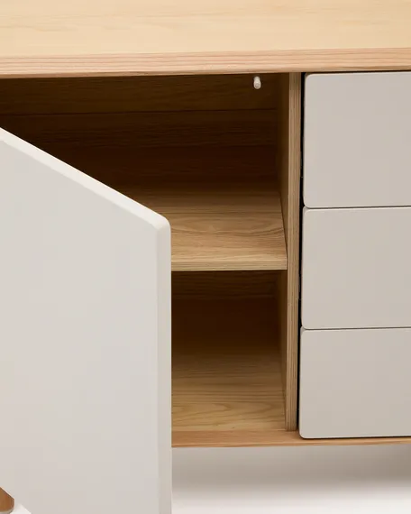 Сервант Anielle из массива и шпона ясеня 150 x 78 см