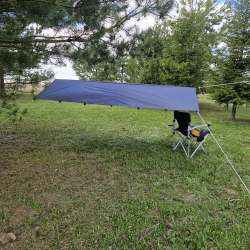 Тент-навес Prival туристический 2х2.9м, 80г/м2, PU 4000, серый