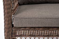 "Гранд Латте" диван трехместный из искусственного ротанга, цвет коричневый