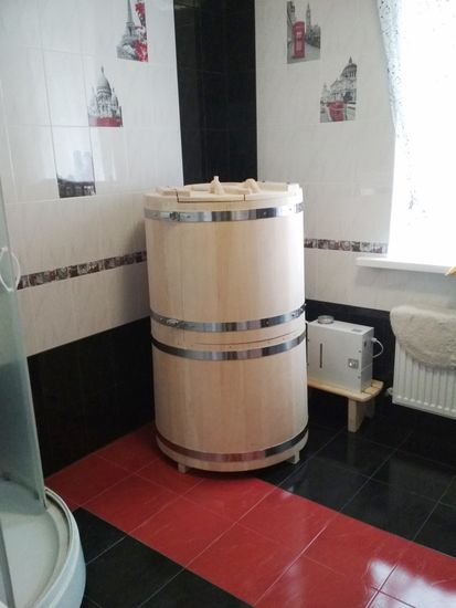 Комплект "КРУГЛЫЙ СТАРТ" (кедровая бочка с парогенератором)