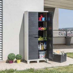 Уличный пластиковый шкаф Toomax Woody's XL Shelves