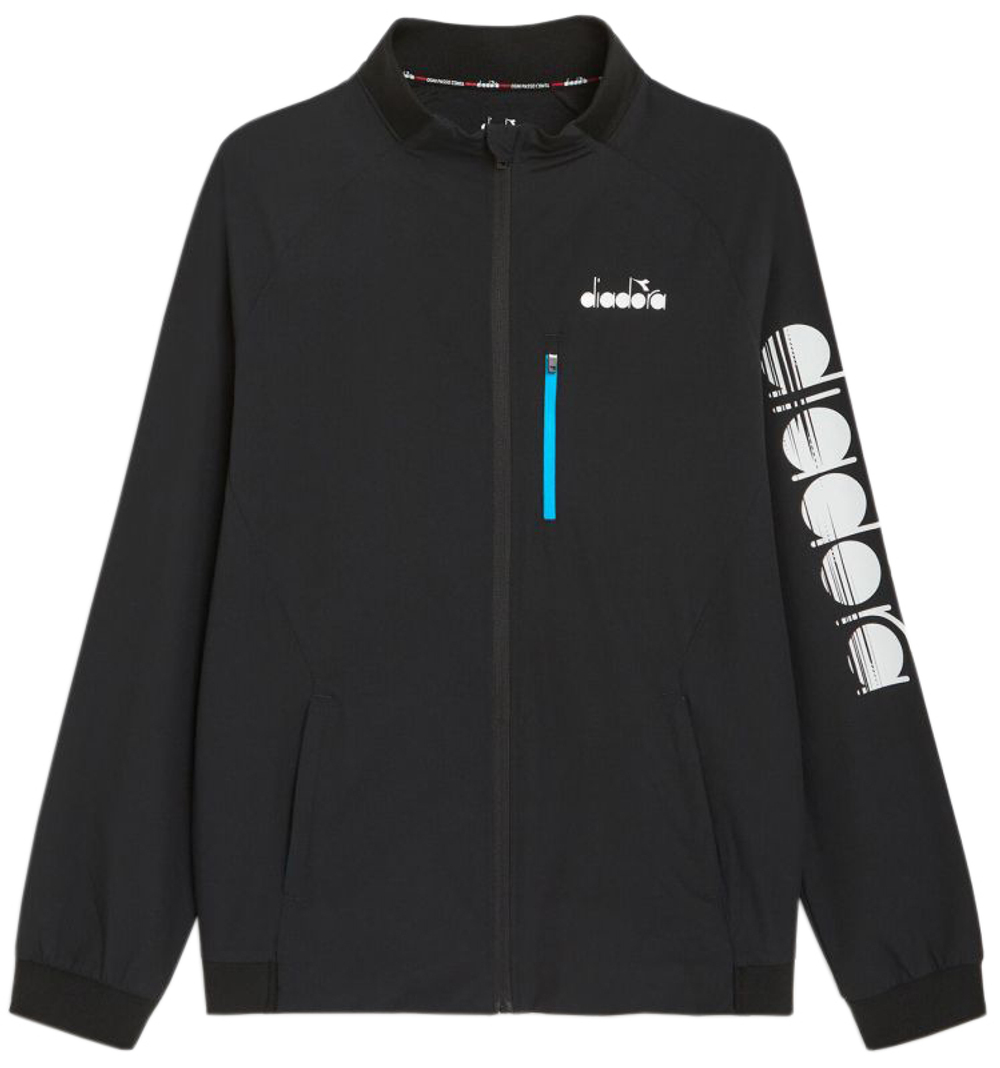 Мужская теннисная куртка Diadora FZ Jacket - черный