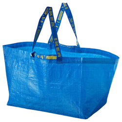 IKEA FRAKTA  (ИКЕА ФРАКТА)  -  Большая сумка, синяя, 55x37x35 см/71 л