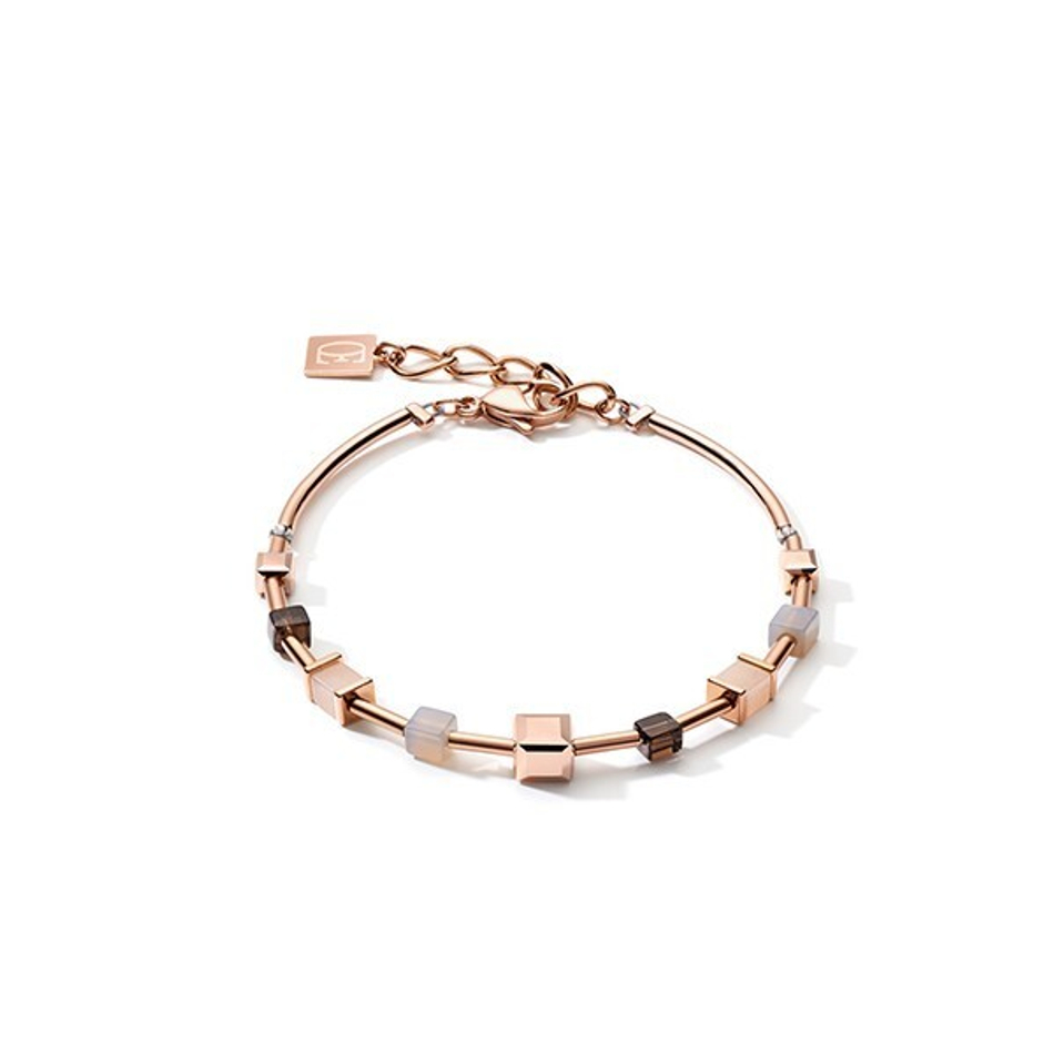 Браслет Coeur de Lion Rose Gold Brown 5059/30-1100 цвет коричневый, розовый, золотой