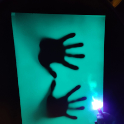 Краска для фасадных работ AcidColors Luminescent Glow Outdoor 250 грамм сине зеленое свечение