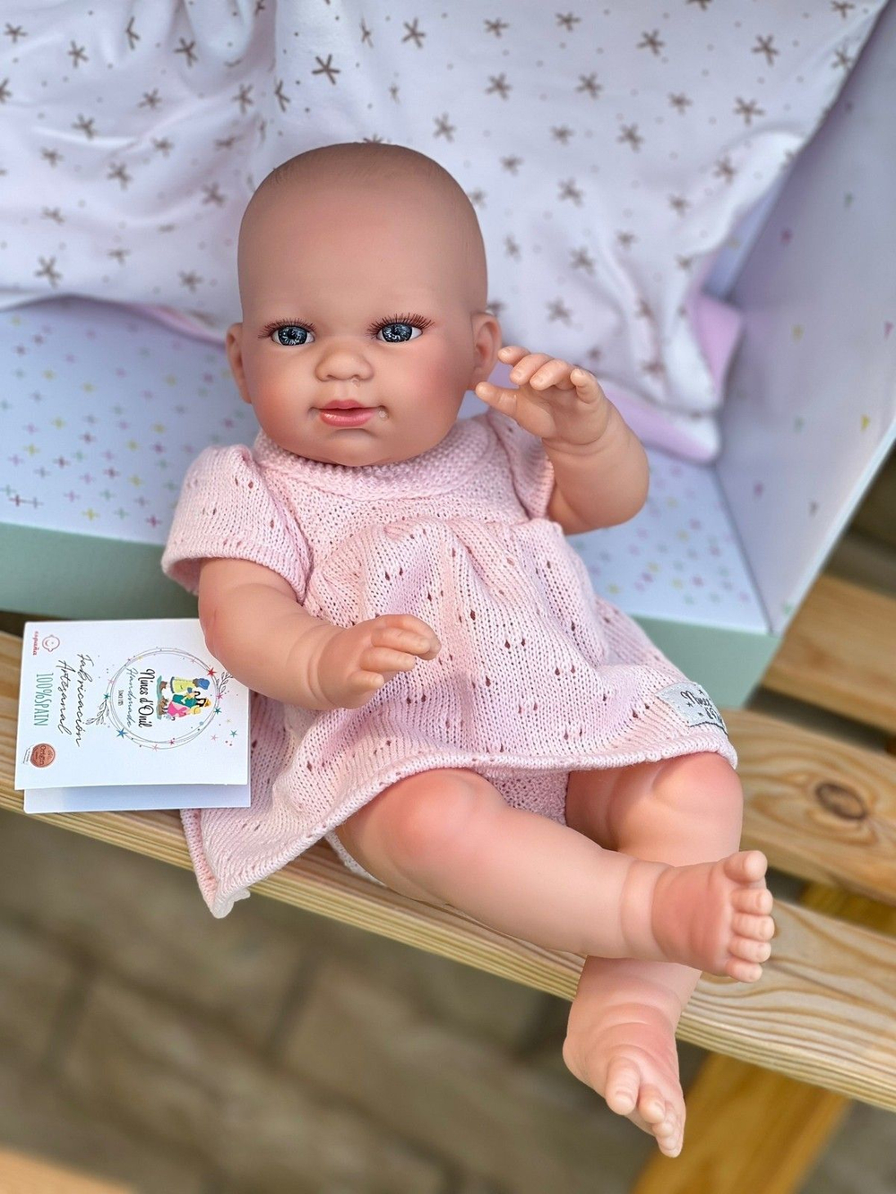 Кукла Реборн Nines 37см Baby виниловая (N0230)