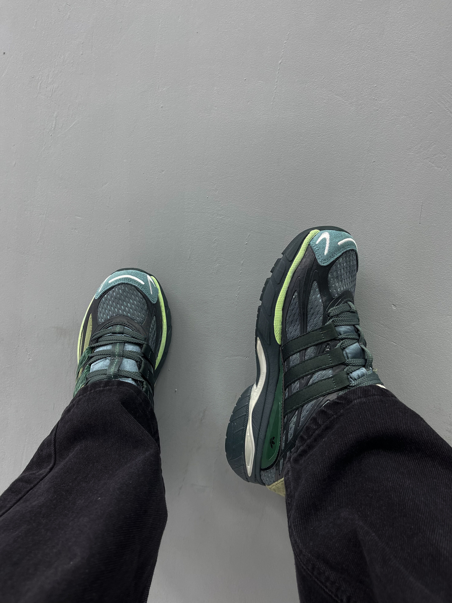 Кроссовки Adidas Adistar #9008 (сер.-зел.)