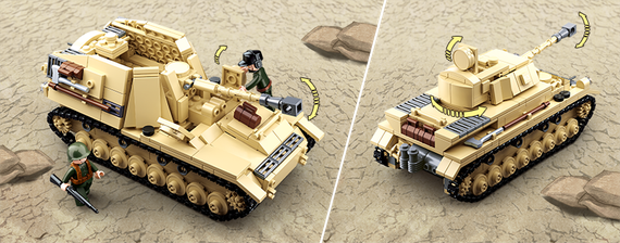 Konstruktor \ Конструктор Большой немецкий танк Слубан