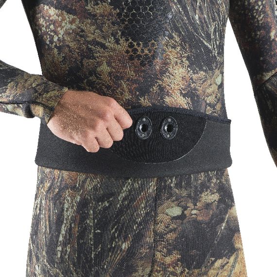 Куртка гидрокостюма Mares SF Illusion 30 3 мм открытая пора зеленый камуфляж