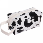 Косметичка прямоугольная «Premium style», цвет белый/черный , 20*11*8см